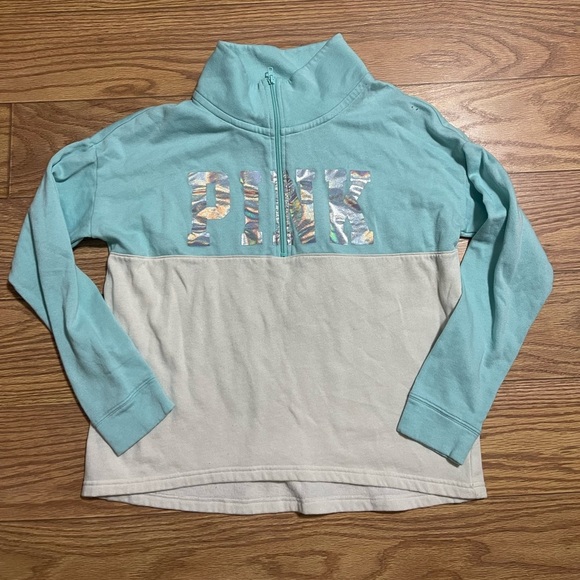 Victoria’s Secret PINK Quarter Zip Medium - Picture 1 of 4